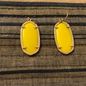 Kendra Scott Yellow Danielle Earrings